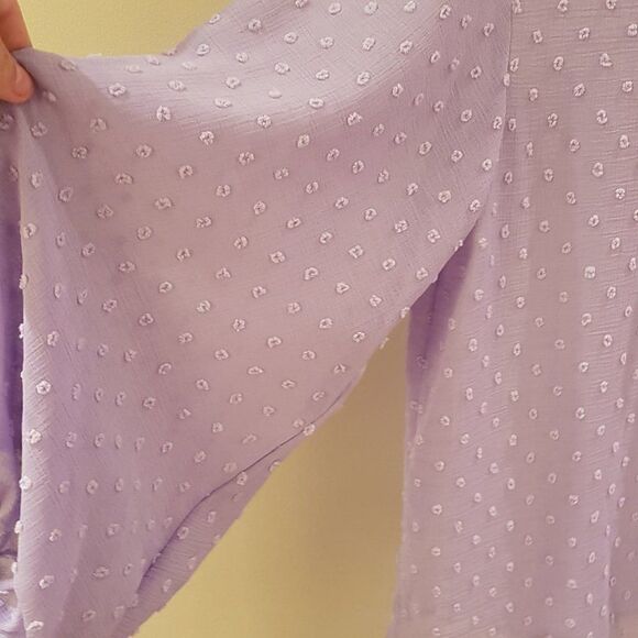 GEORGE Blouse Long Bell Sleeve NWOT * Gorgeous Blouse Large - Picture 3 of 8